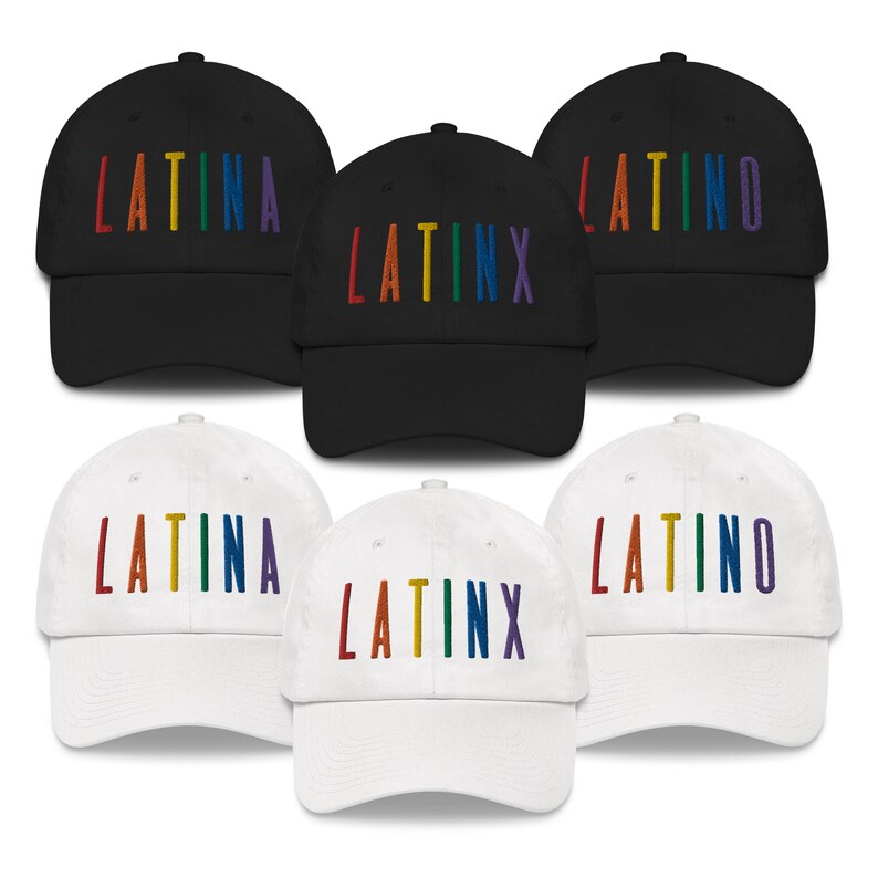 LATINX, LATINA, LATINO Lgbtq+ Pride. Unisex Rainbow hat 