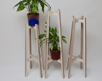 Plywood plant stand, 3 sizes