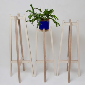 Plywood plant stand, 3 sizes image 4