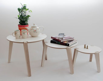 Round coffee/end table, 3 sizes