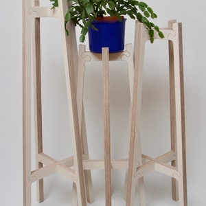 Plywood plant stand, 3 sizes image 2