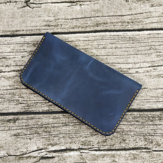 Long wallet handmade leather, Slim Leather Wallet, Distressed Leather Wallet, Unisex Wallet