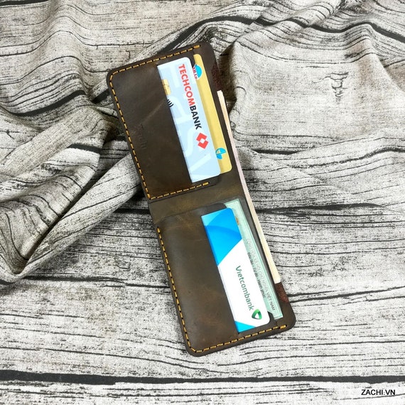 Leather wallet, slim wallet, minimalist wallet, slim leather wallet, wallet for him, mini wallet, slim card wallet, card wallet