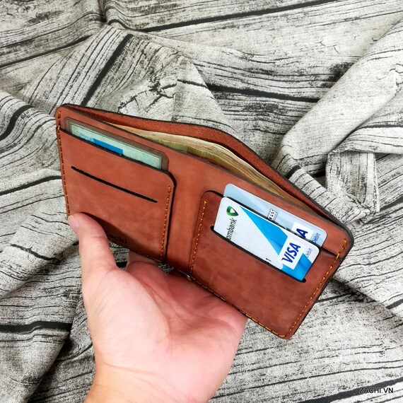 Distressed Leather wallet, slim wallet, minimalist wallet, slim leather wallet, wallet for him, mini wallet, slim card wallet, card wallet