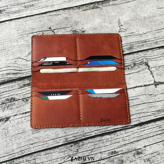 Long wallet, Long wallet for men, Long wallet handmade leather, Distressed Leather Wallet, Unisex Wallet