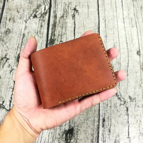 Mini leather wallet, slim wallet