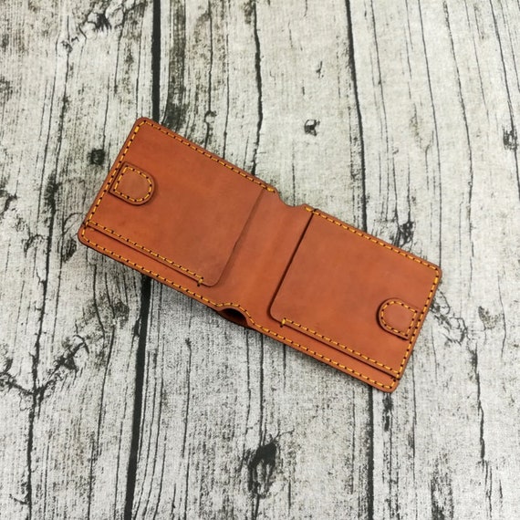 Mini leather wallet, slim wallet, minimalist wallet, 
