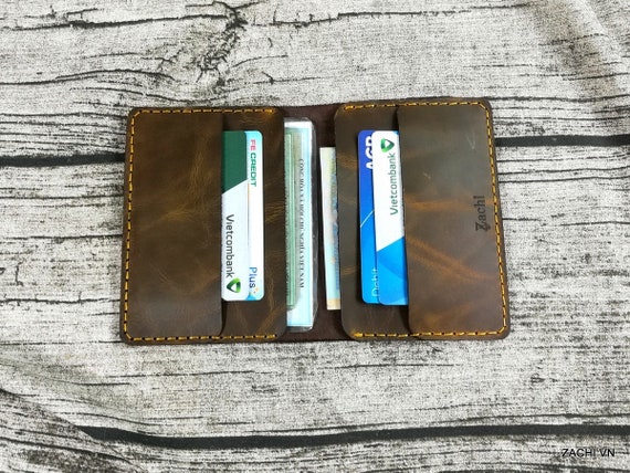 Minimalist leather wallet, slim wallet, minimalist wallet