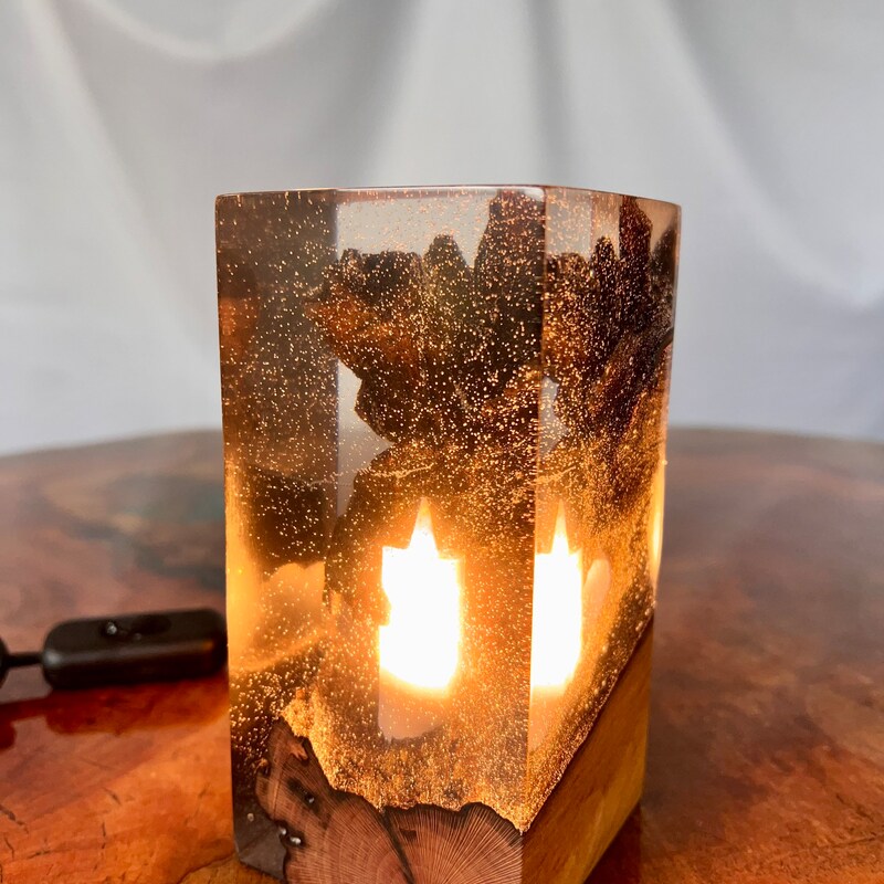 Epoxy Wood Lamp - Etsy