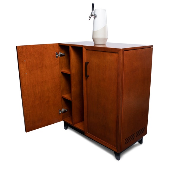 kegerator bar cart