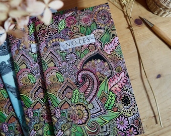 Cuaderno flores, planificación, papelería