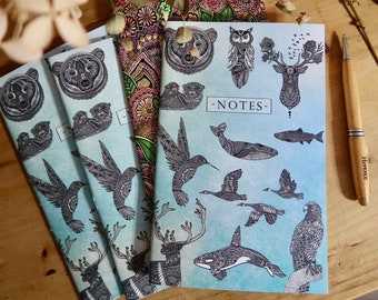 Cuaderno animales, planificación, papelería