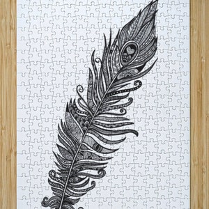 Cartel de plumas mandalove, decoración de pared enmarcada, ilustración de Mandalove imagen 10