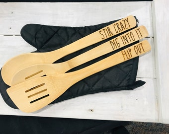 Bamboe gebruiksvoorwerp set