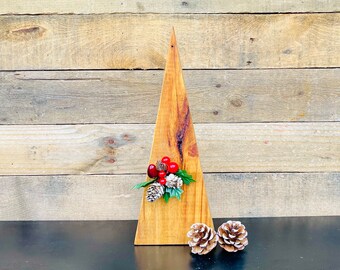 Rustieke gouden eiken kerstboom: opberger voor de feestdagen