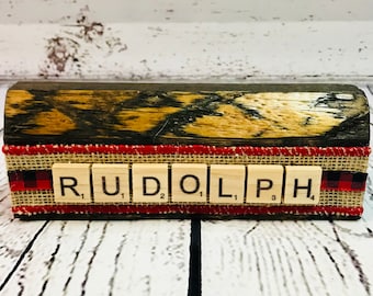 Scrabble Block - Rudolph