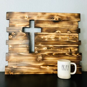 Negative Space Cross Wall Hanging (Off Center)