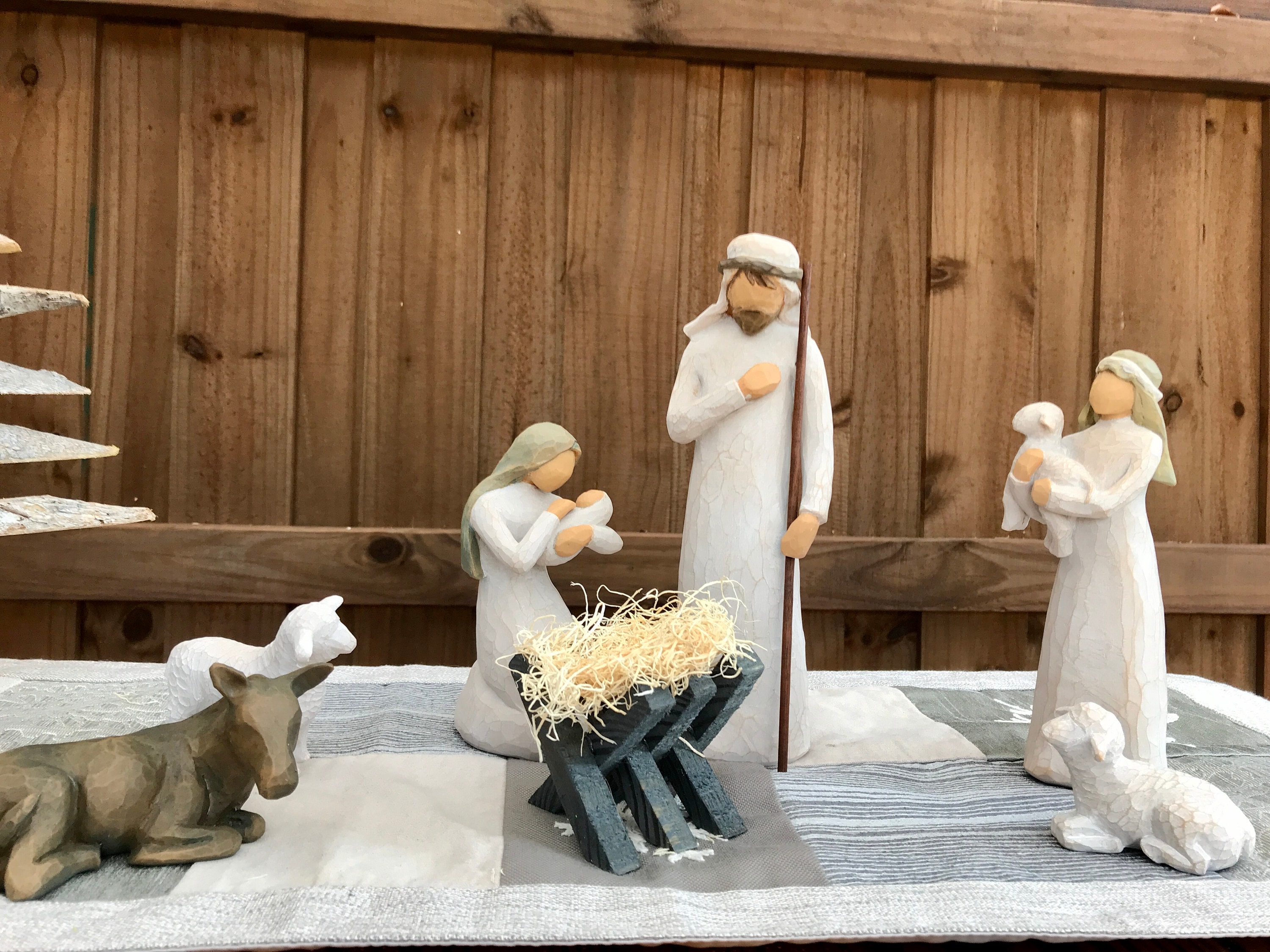 Willow Tree Nativity Manger for Willow Tree Nativity Set Etsy UK