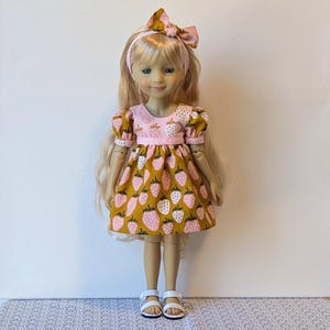 Fragole Primavera Estate Bambola Fashion Friends OOAK da 14,5 pollici Rosso Rubino Completo Due Pezzi