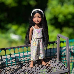 14.5 inch Ruby Red Fashion Friends Doll Hand Made Spring Summer OOAK Three-Piece Set