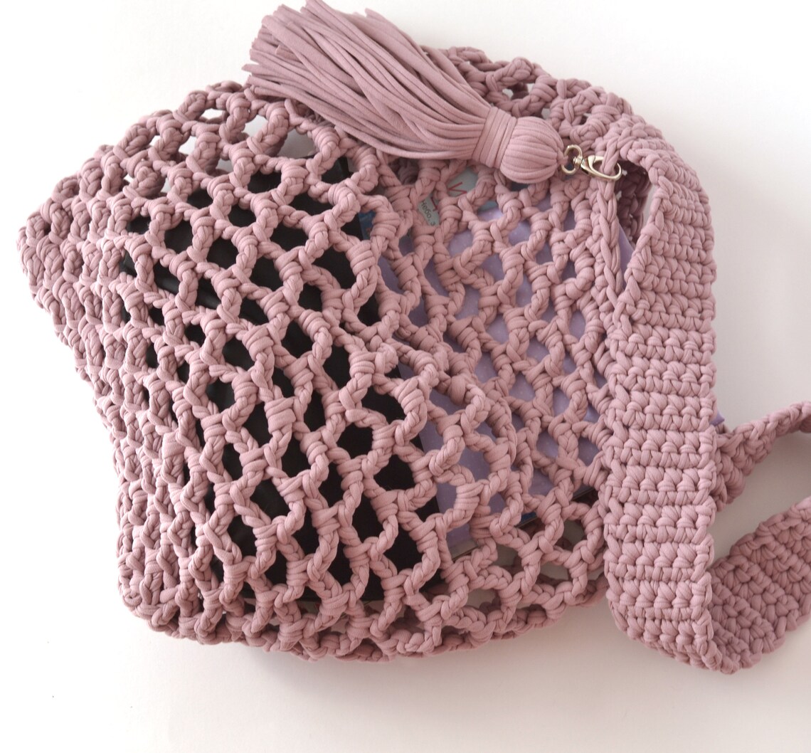 CROCHET PATTERN Summer Women Bags String Bag Beach Shopping Etsy