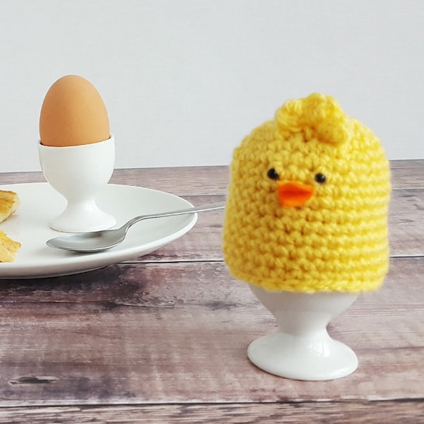 Spring Chick Egg Cosy - Cute Easter Gift - Chick Egg Cozie - Yellow Chick Egg Warmer