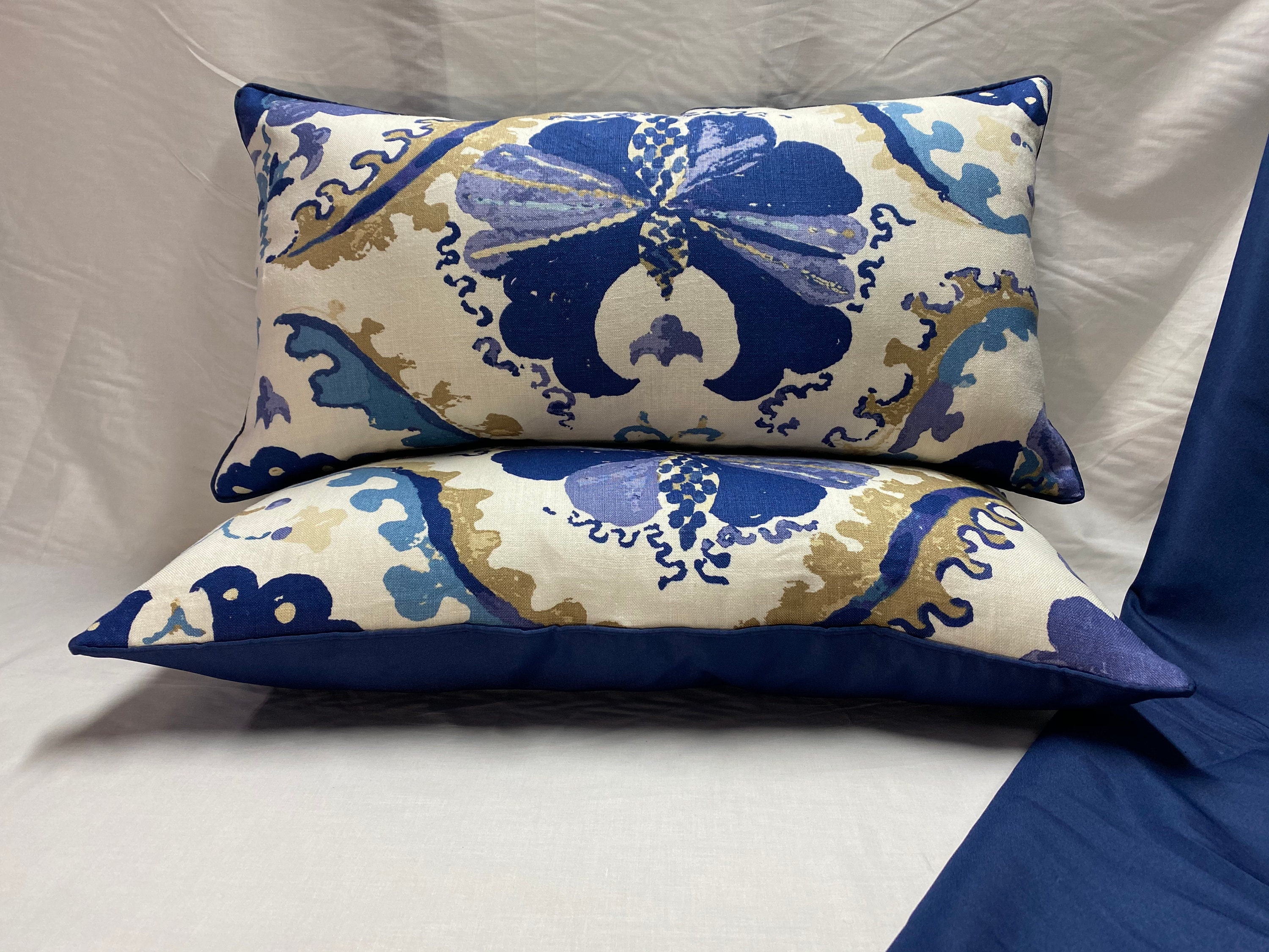 Blue Blue Dream of Heaven Lumbar Pillow Etsy