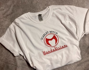 SW Embroidered Custom Design T-shirts / superhero’s/ Inspired by Wanda Vision