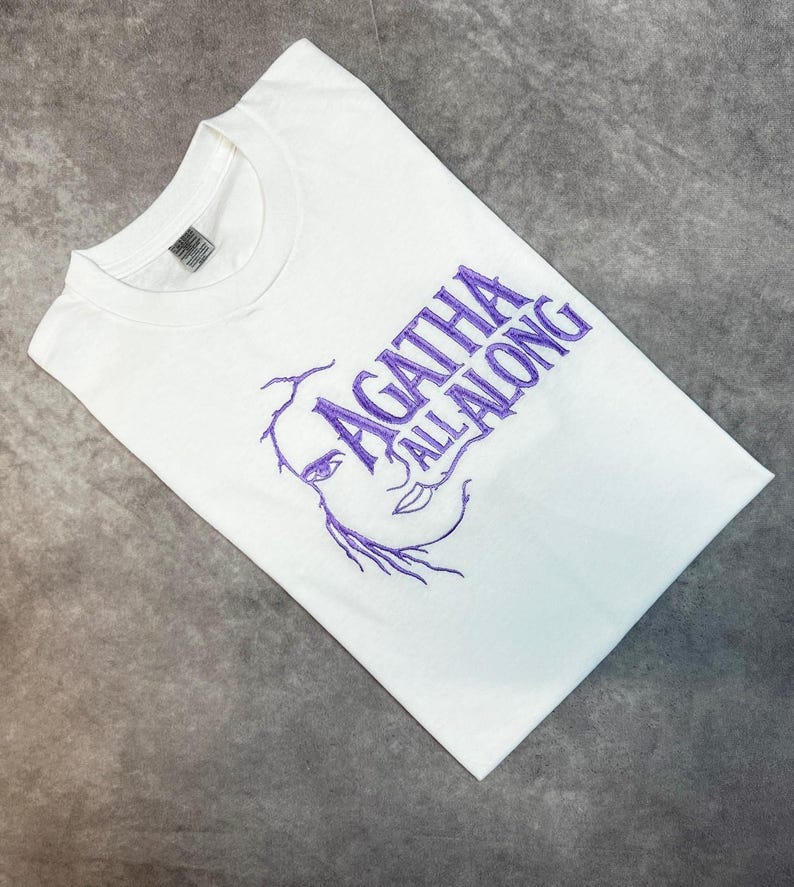 Tshirt Agatha All Along brodé / Inspiré par les Avengers Etsy France