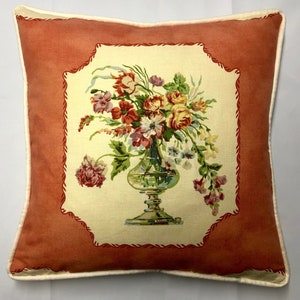 Cuscino in lino Coquilles et Fleurs