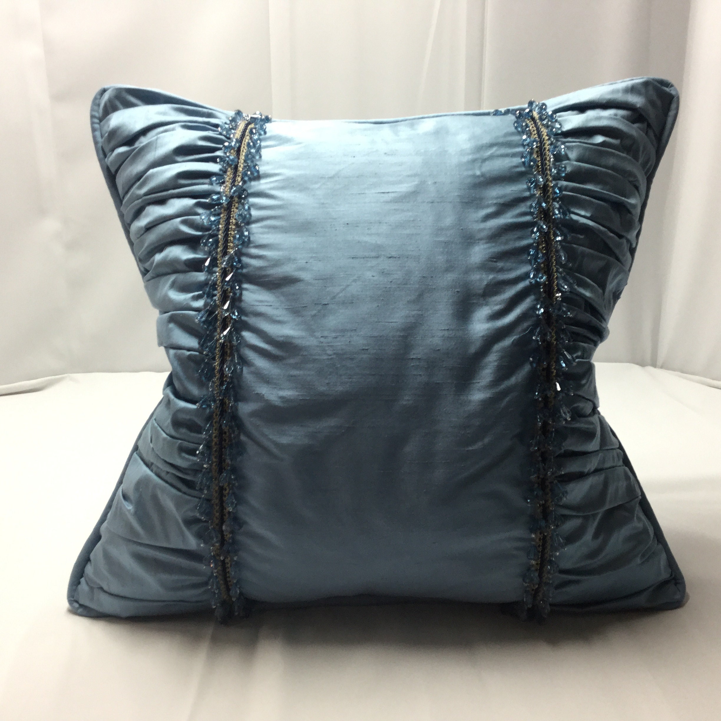 Cuscino con gala Blanc Mariclo Gioia Collection 45x45 cm - Blanc