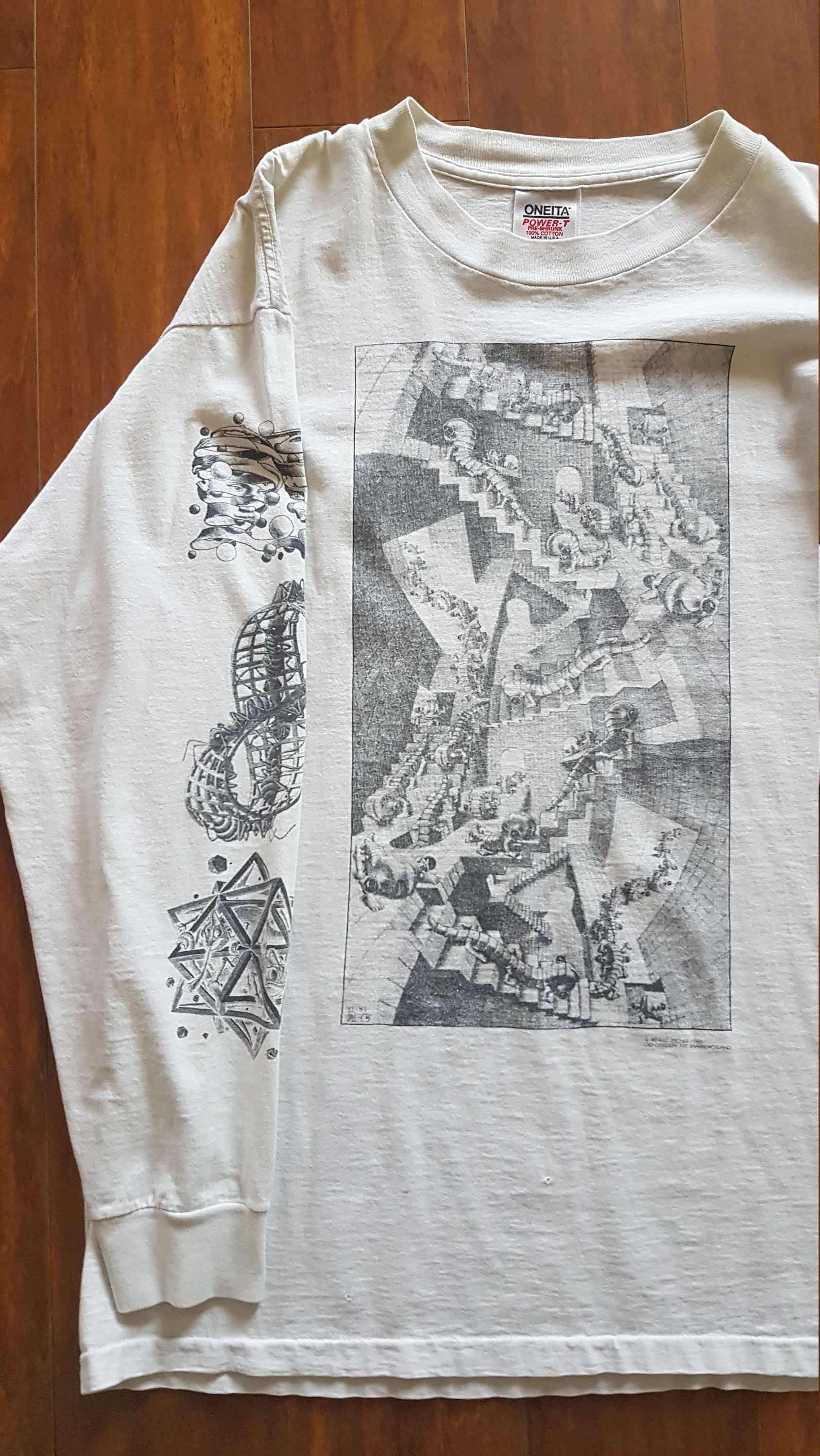 1990 Mc Escher. Rare Long Sleeve - Etsy