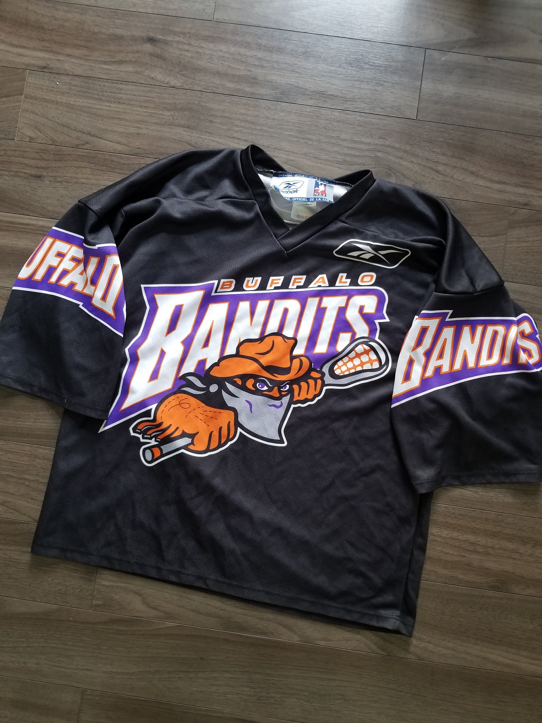 FTKvintage Buffalo Bandits Cropped Lacrosse Jersey