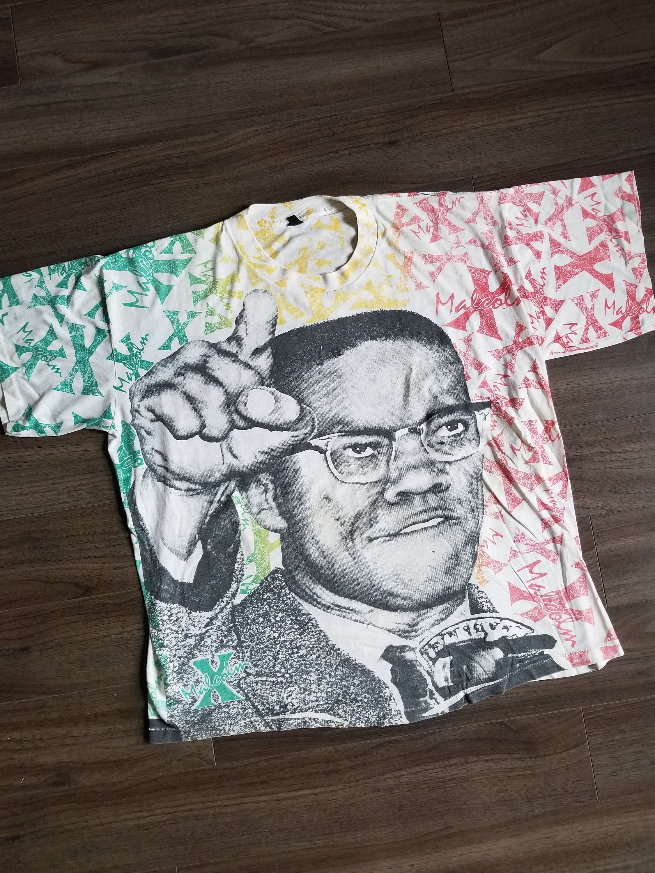 90 Malcom X. Aop Single Stitch - Etsy
