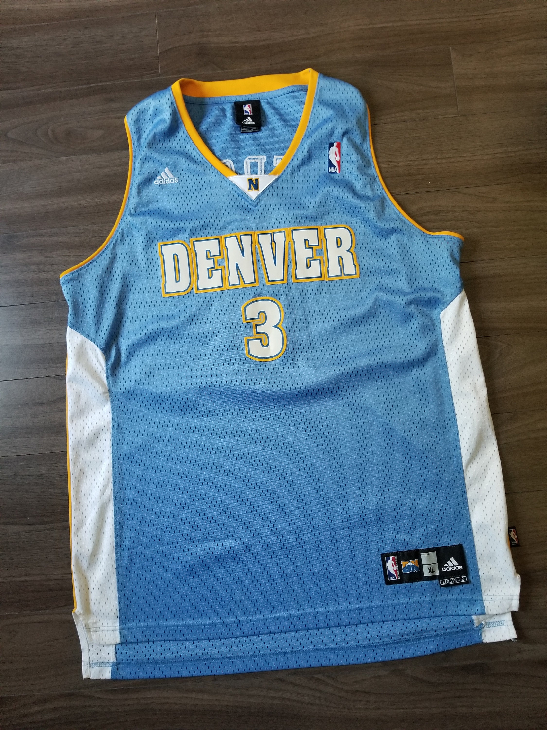 NWT Denver Nuggets Allen Iverson Mitchell & Ness Reload Swingman