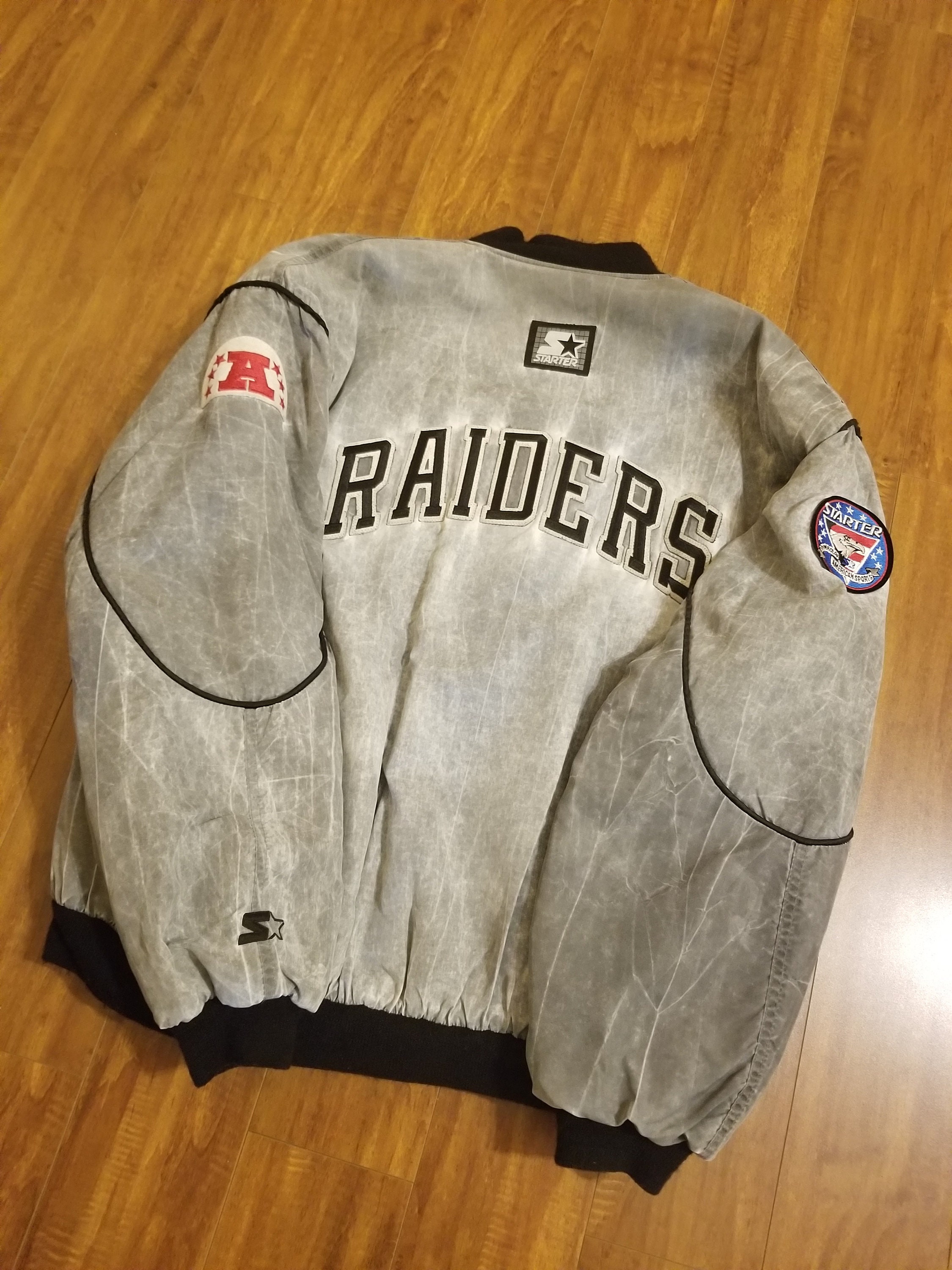 Rare Vintage Starter NFL Oakland Los Angeles Raiders Hockey Jersey