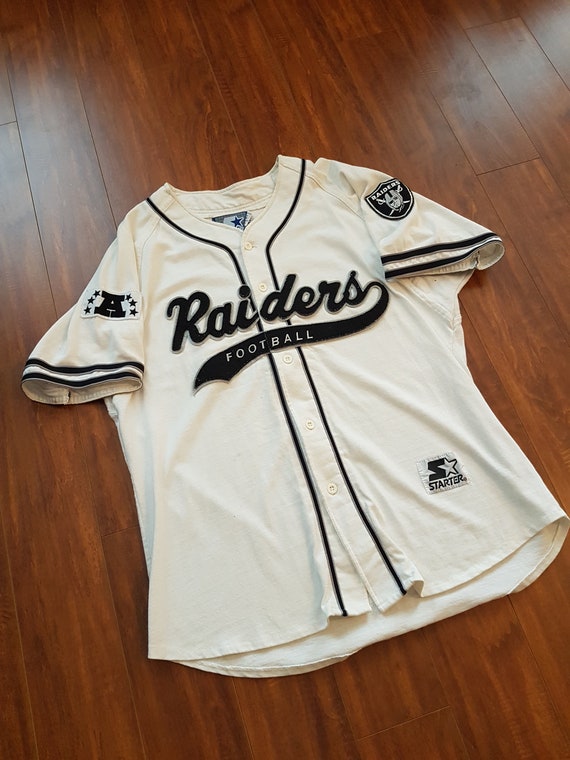 raiders starter baseball jersey