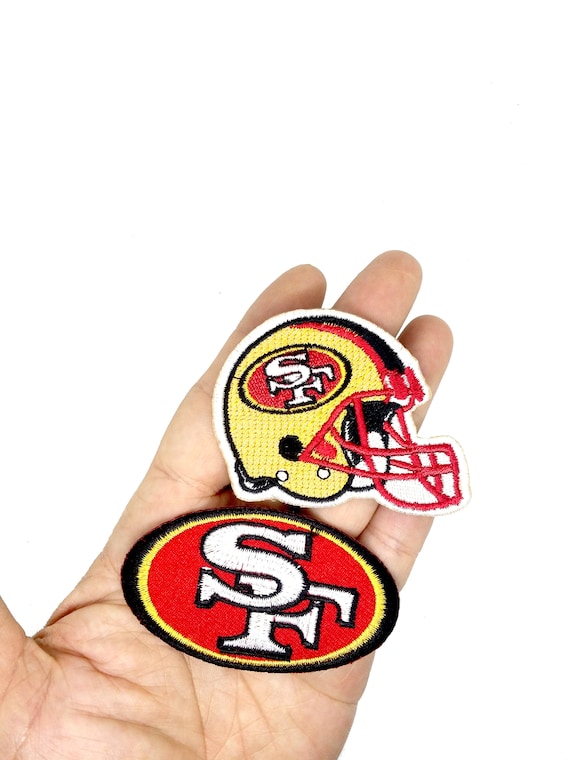 LOT x5 Vintage SF SAN FRANCISCO 49ers Logo Patch Cotton Stitched Embroidered OG