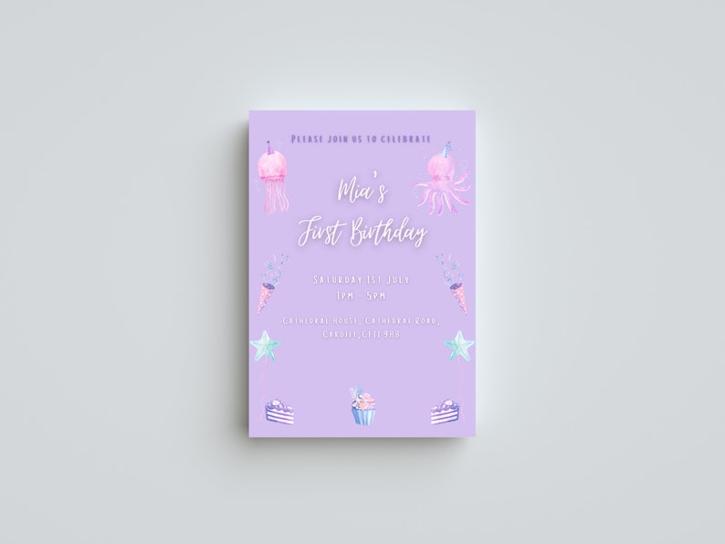 Invitation Editable Template Instant Download Girls First - Etsy