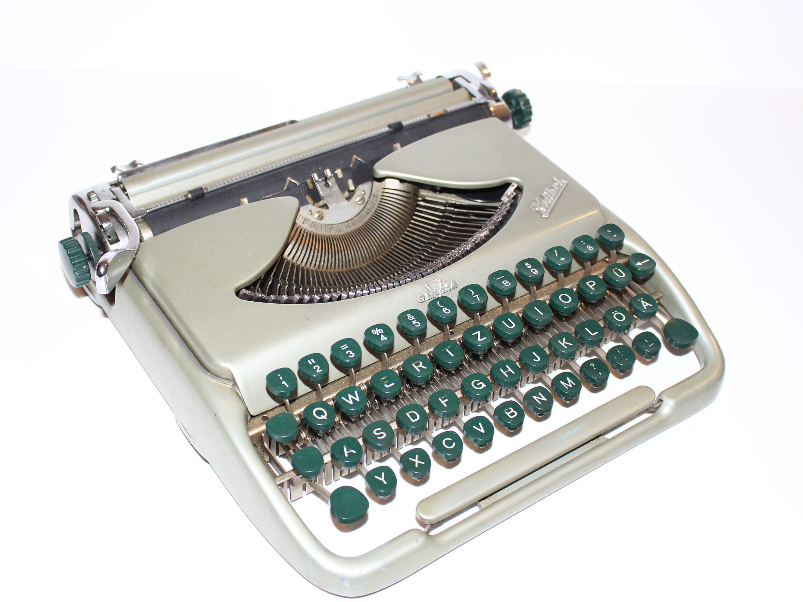 Vintage German typewriter KOLIBRI Retro typing machine Etsy