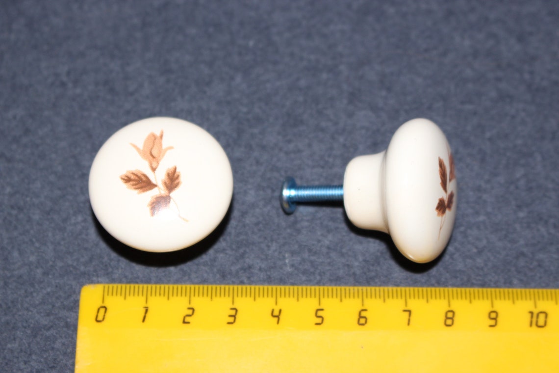 Vintage Möbelgriffe aus Keramik Set 5 Möbelgriffe. Zubehör. | Etsy