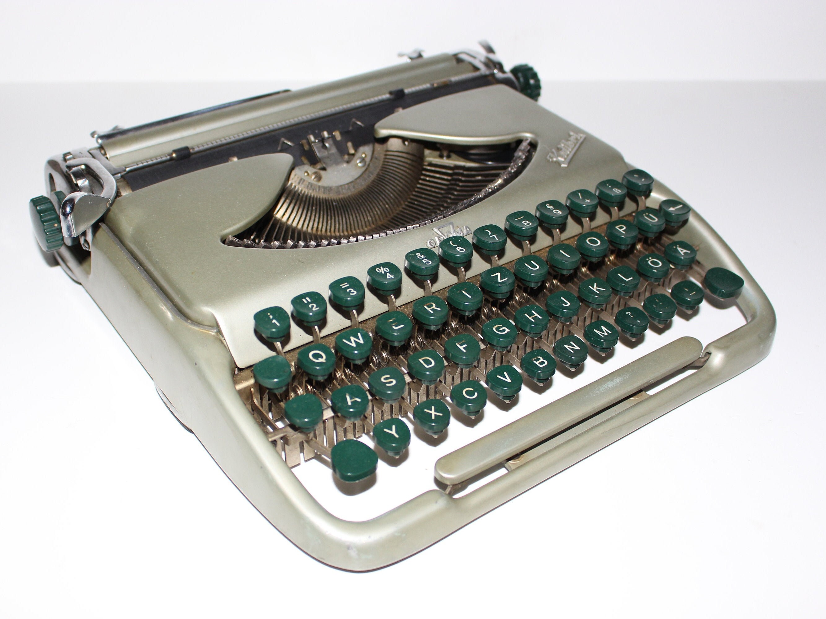 Vintage German typewriter KOLIBRI Retro typing machine Etsy