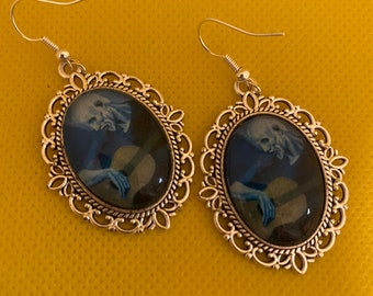 The Old Guitarist by Pablo Picasso Earrings