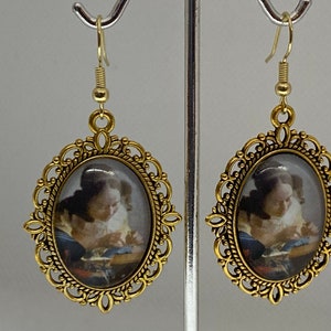 The Lacemaker by Vermeer Earrings