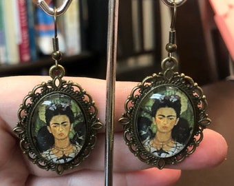 Frida Kahlo’s Self Portrait Earrings