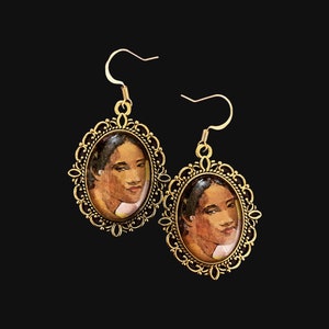 Detail from Three Tahitians by Paul Gauguin Art Earrings
