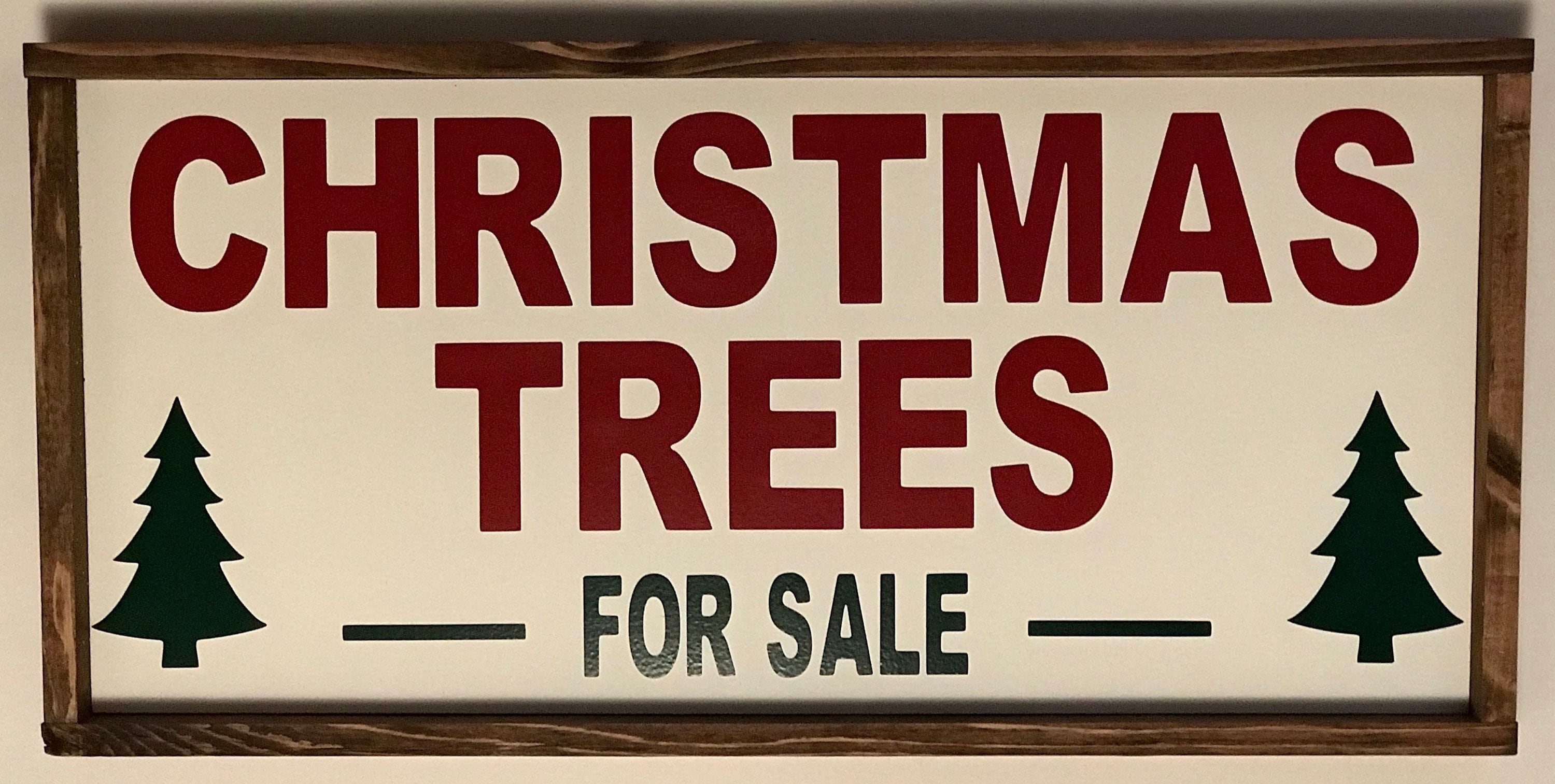 Christmas Trees For Sale Wood Sign / Vintage Christmas Tree Etsy