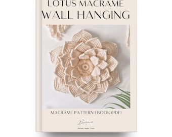 E-book com molde 3D para decoração de parede com estampa de lótus + tutorial em vídeo