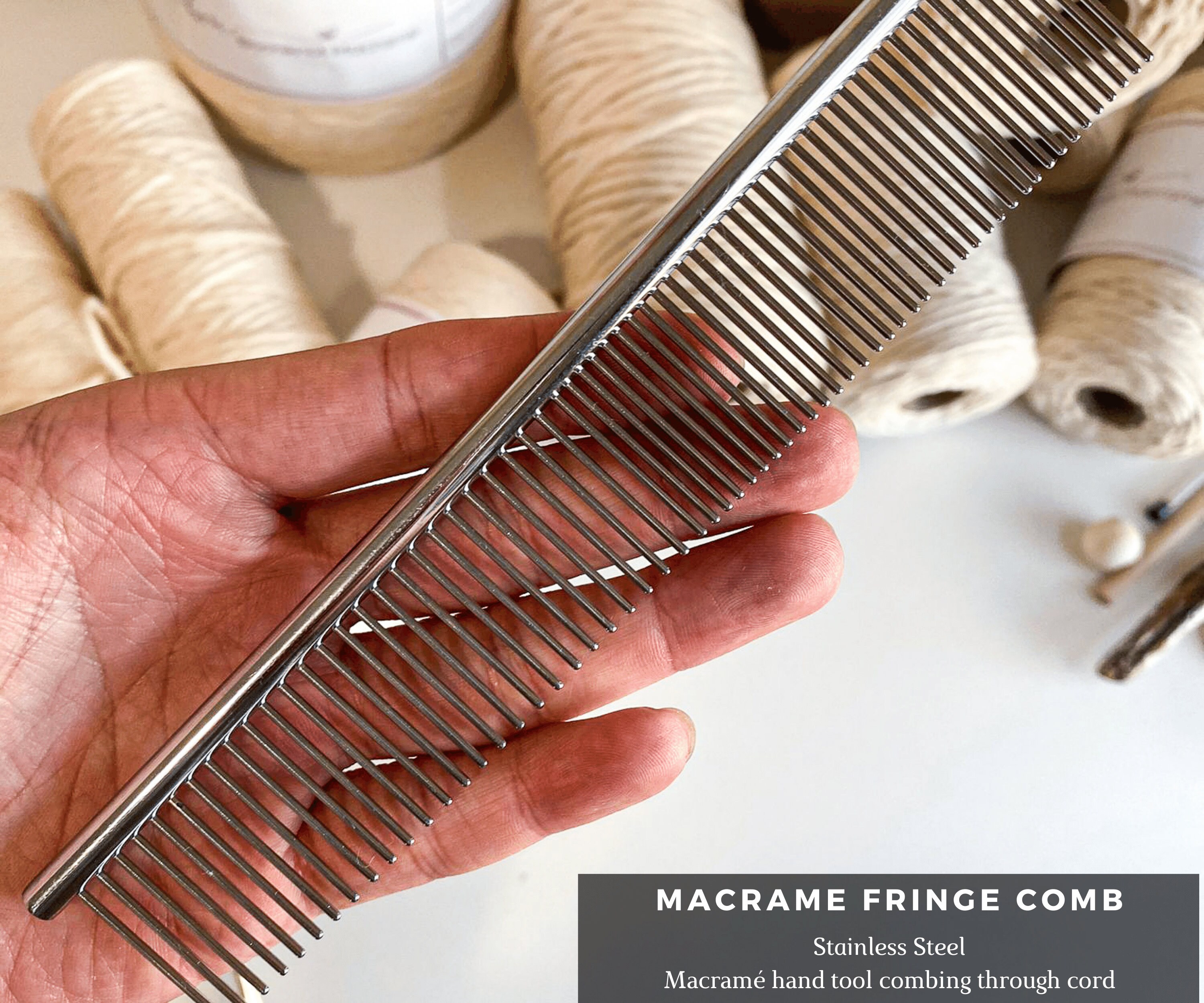 Macrame Fringe Comb Durable Craft Supply For Fiber Knotting Etsy