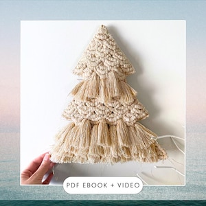 Macrame Christmas Tree DIY Pattern EBOOK Macrame Christmas Tree Pattern Macrame Christmas Decoration Pattern Tutorial PDF instructions Tree